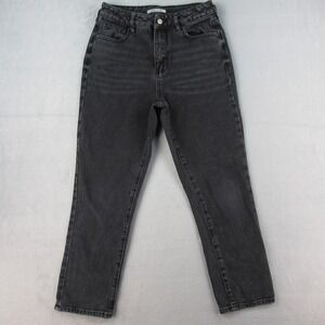 PacSun Mom Jeans Womens 27 Faded Black High Rise Tapered Denim